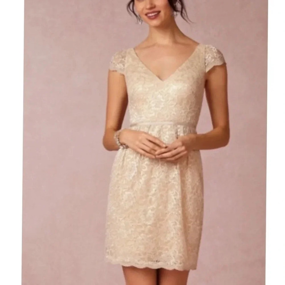 Jenny Yoo Collection Beckett Lace Mini Dress - Picture 1 of 9